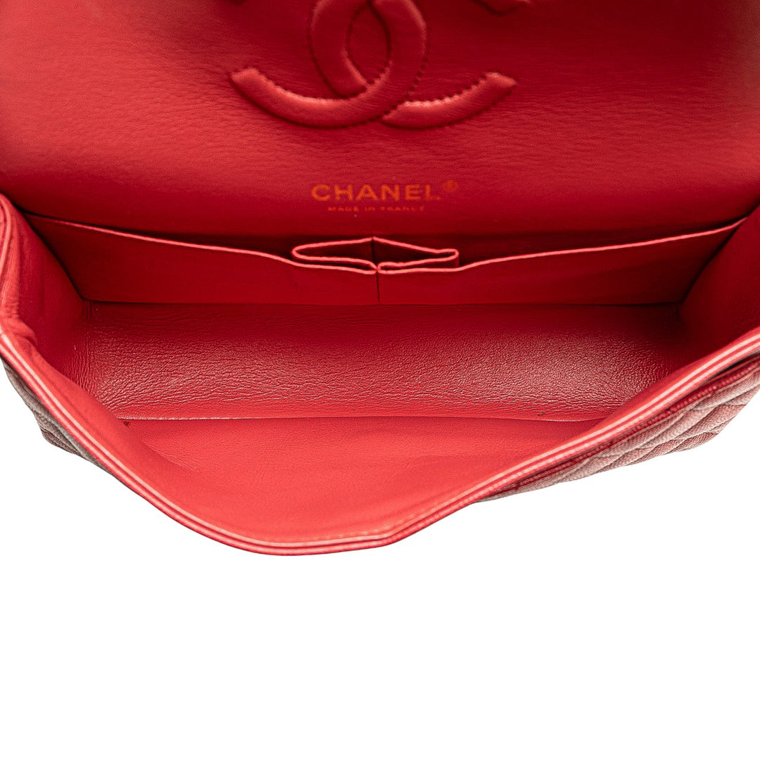 Chanel Medium Classic Caviar Double rabat Rose