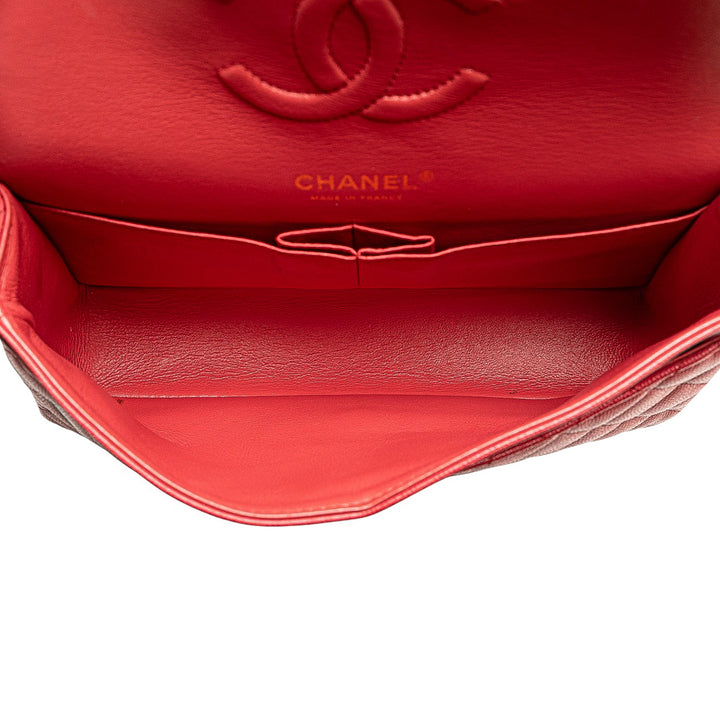 Chanel Medium Classic Caviar Double rabat Rose