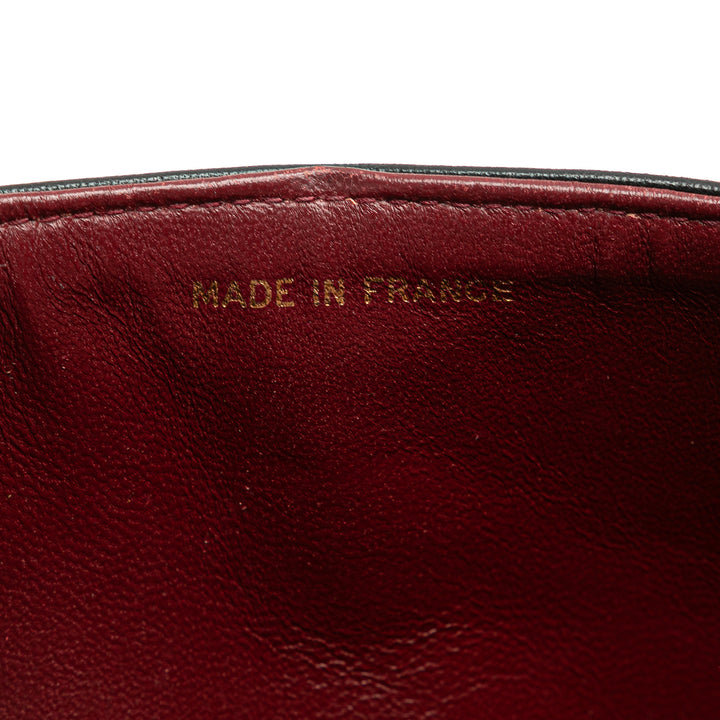 Small Classic Lambskin Double Flap Black - Gaby Paris