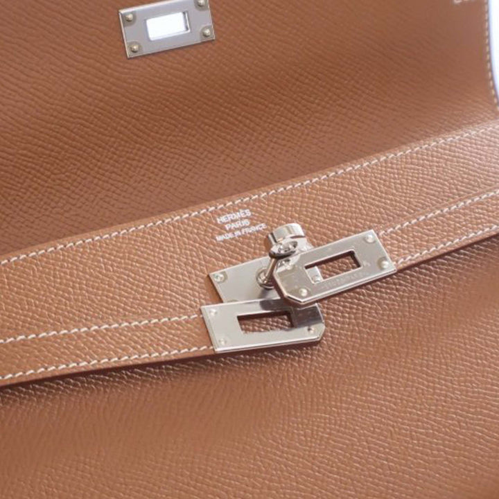 Hermès Epsom Kelly Longue Portefeuille – GABY PARIS Authentique
