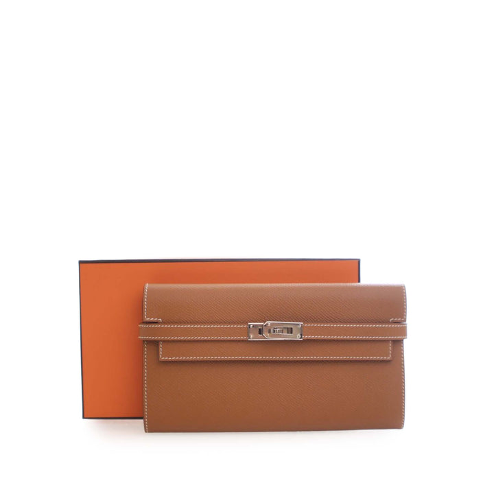 Hermès Epsom Kelly Longue Portefeuille – GABY PARIS Authentique