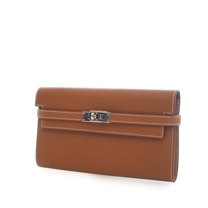 Hermès Epsom Kelly Longue Portefeuille – GABY PARIS Authentique