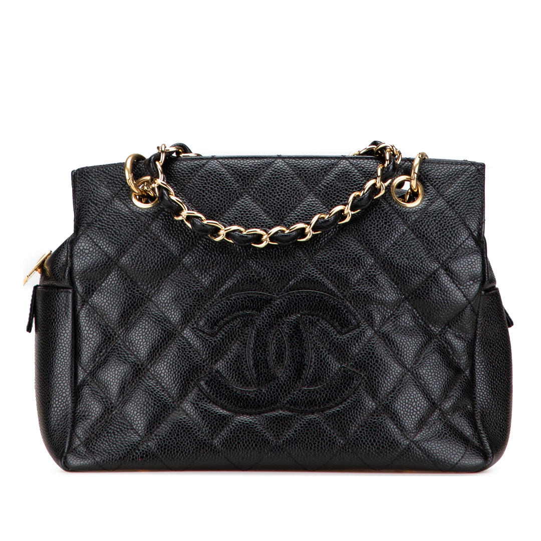 Petite Caviar Timeless Tote Black - Gaby Paris