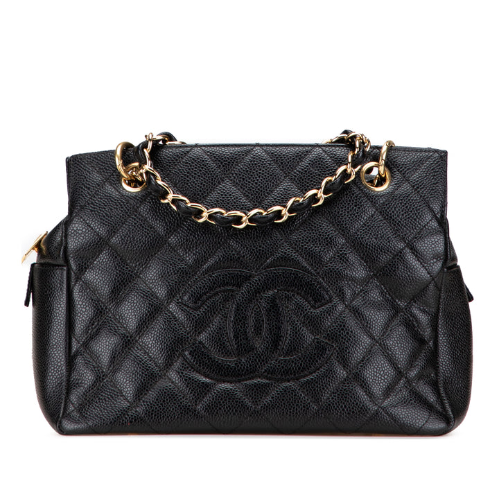 Petite Caviar Timeless Tote Black - Gaby Paris