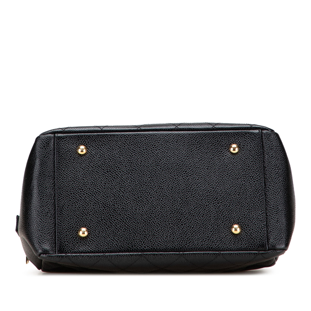 Petite Caviar Timeless Tote Black - Gaby Paris