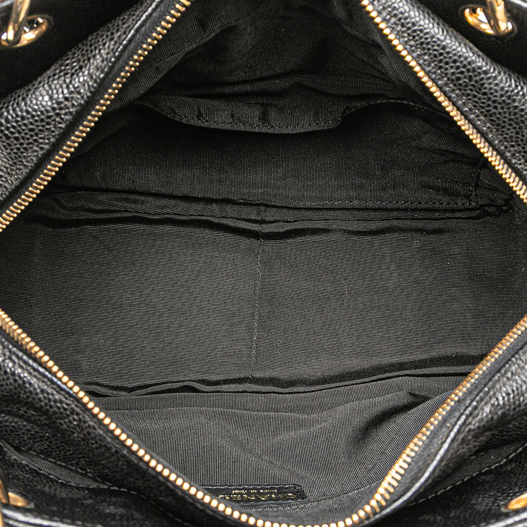 Petite Caviar Timeless Tote Black - Gaby Paris