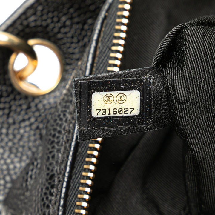 Petite Caviar Timeless Tote Black - Gaby Paris