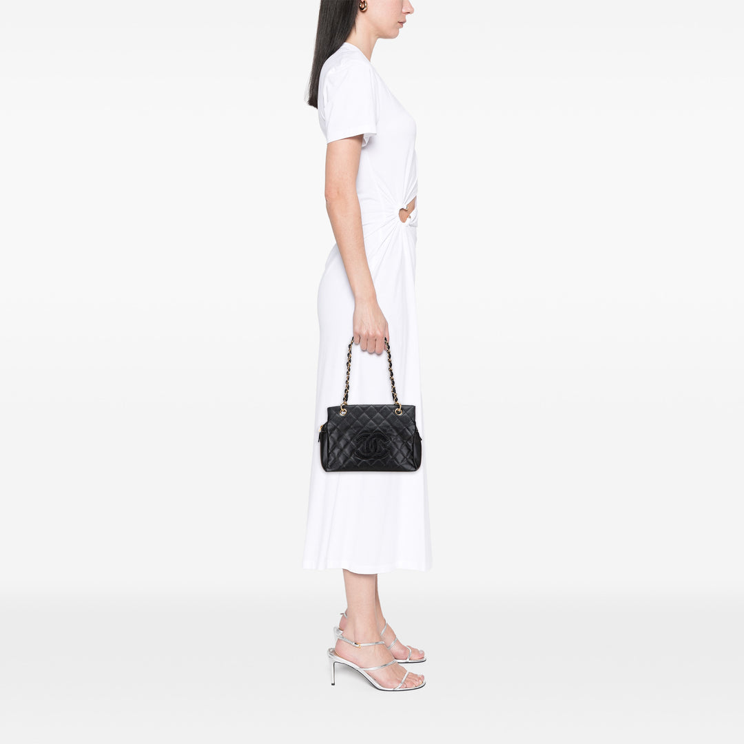 Petite Caviar Timeless Tote Black - Gaby Paris