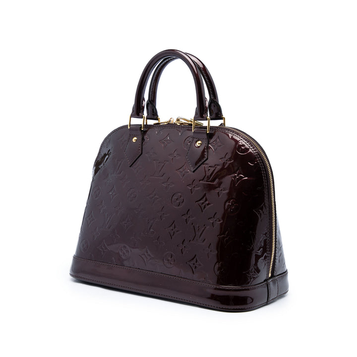 Louis Vuitton Alma PM Cuir verni Monogram Violet