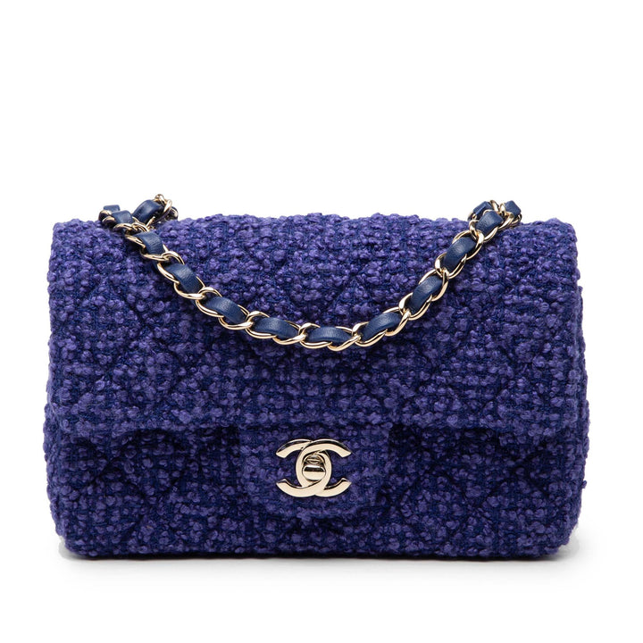 Chanel Mini Rectangular Classic Tweed Simple rabat