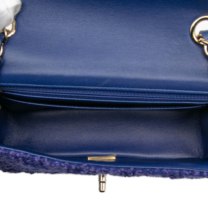 Chanel Mini Rectangular Classic Tweed Simple rabat