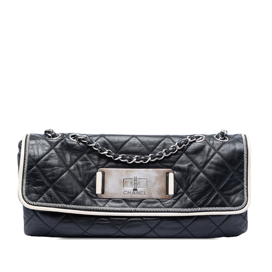Chanel Matelassé East West Mademoiselle à rabat Cuir d'agneau