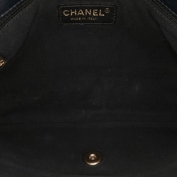 Chanel Bicolore Graphic à rabat Moyen Cuir de veau