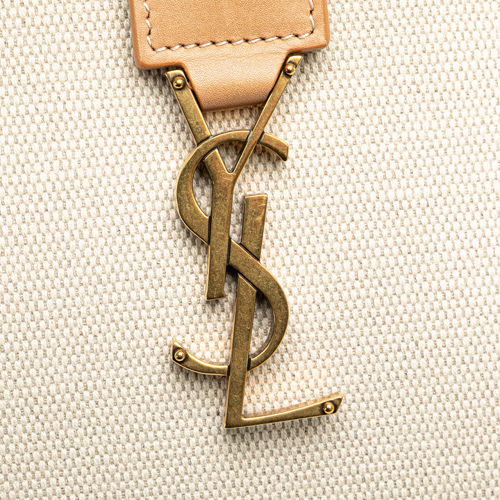 Baby Raffia Monogram Downtown Cabas Satchel Brown - Gaby Paris
