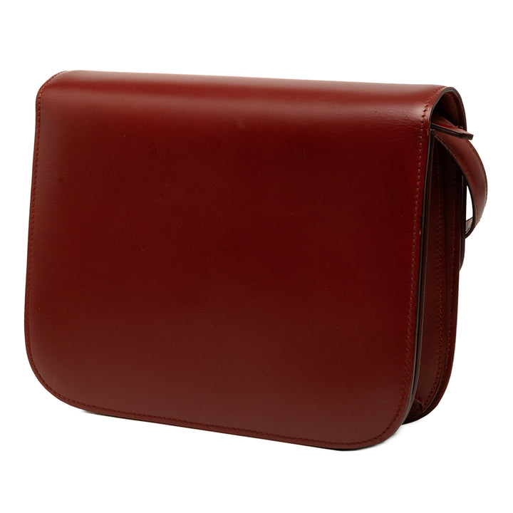 Classic Boîte Moyen Cuir de veau Rouge