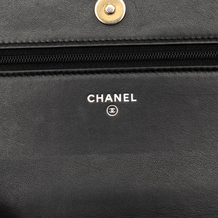 Chanel Bicolor Matelassé vieilli Cuir de veau Gabrielle Wallet on Chain