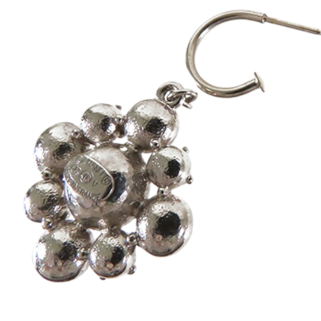 Chanel CC Argenté Plated Crystal Dangle Boucle d’oreilles Argenté – GABY PARIS Authentique