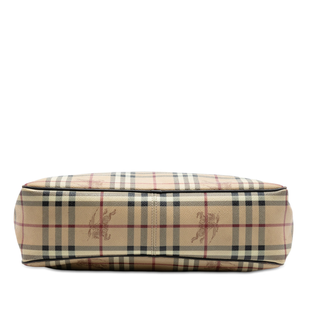 Burberry Haymarket Check Coated Toile Messenger Sac