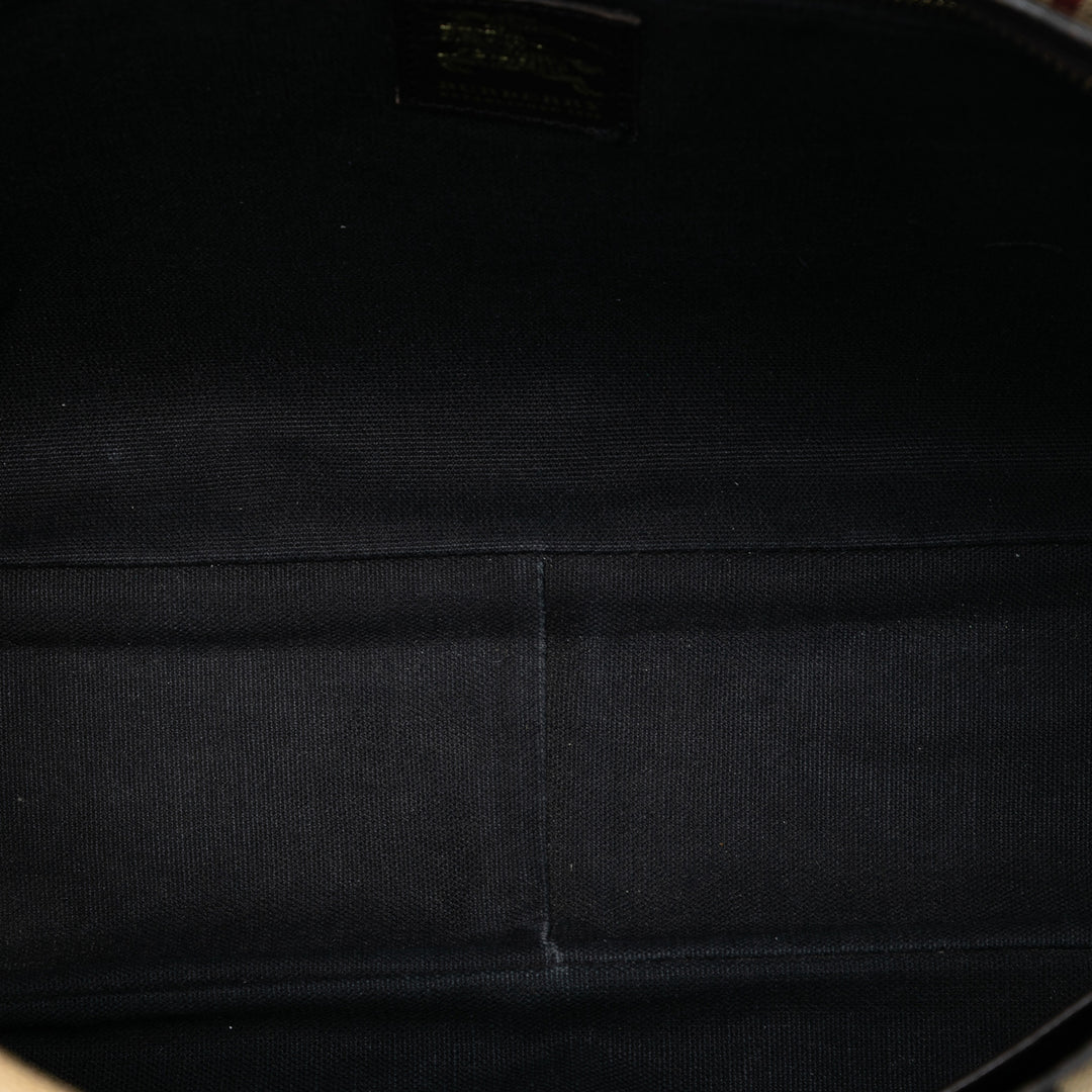 Burberry Haymarket Check Coated Toile Messenger Sac