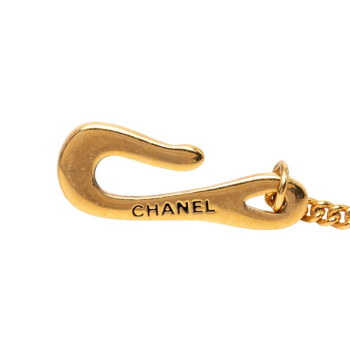 Chanel CC plaqué Sphere Chain Link Bracelet