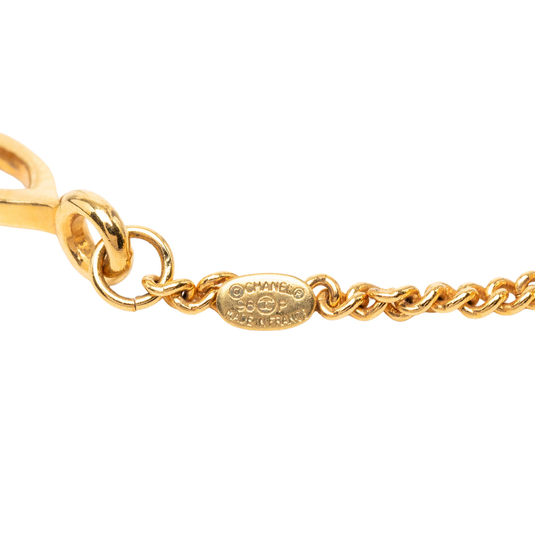 Chanel CC plaqué Sphere Chain Link Bracelet