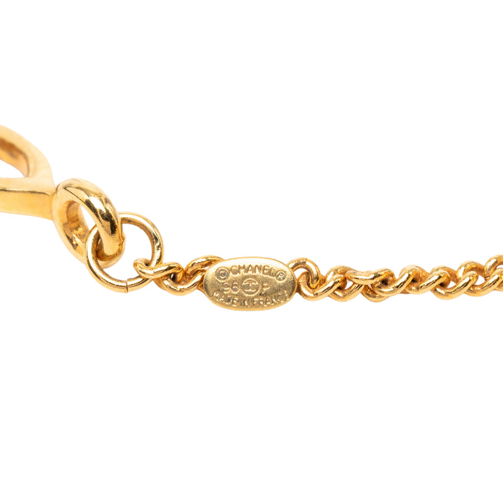 Chanel CC plaqué Sphere Chain Link Bracelet