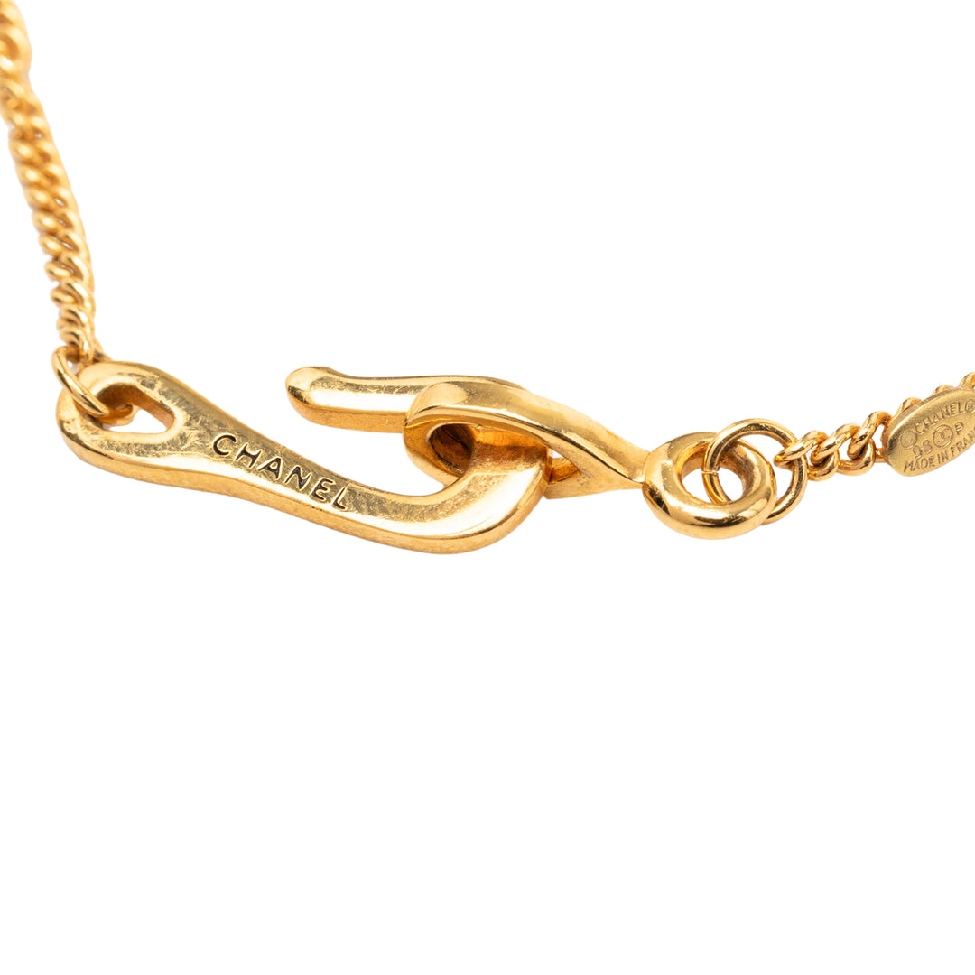 Chanel CC plaqué Sphere Chain Link Bracelet