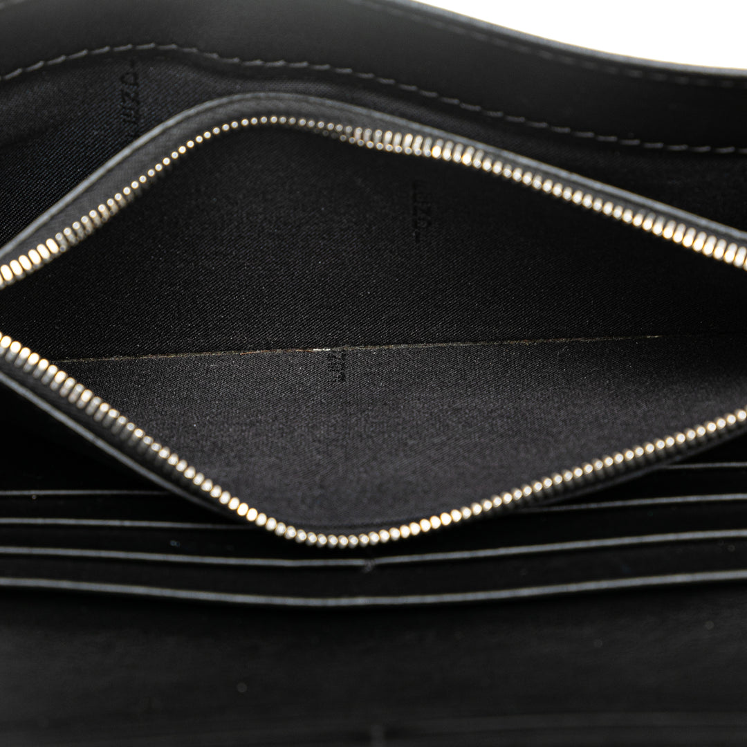 Studded Leather Wallet on Chain Black - Gaby Paris