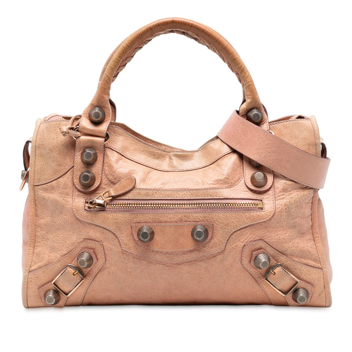 Balenciaga Cuir d’agneau Motocross Giant 21 Classic City Sac cartable