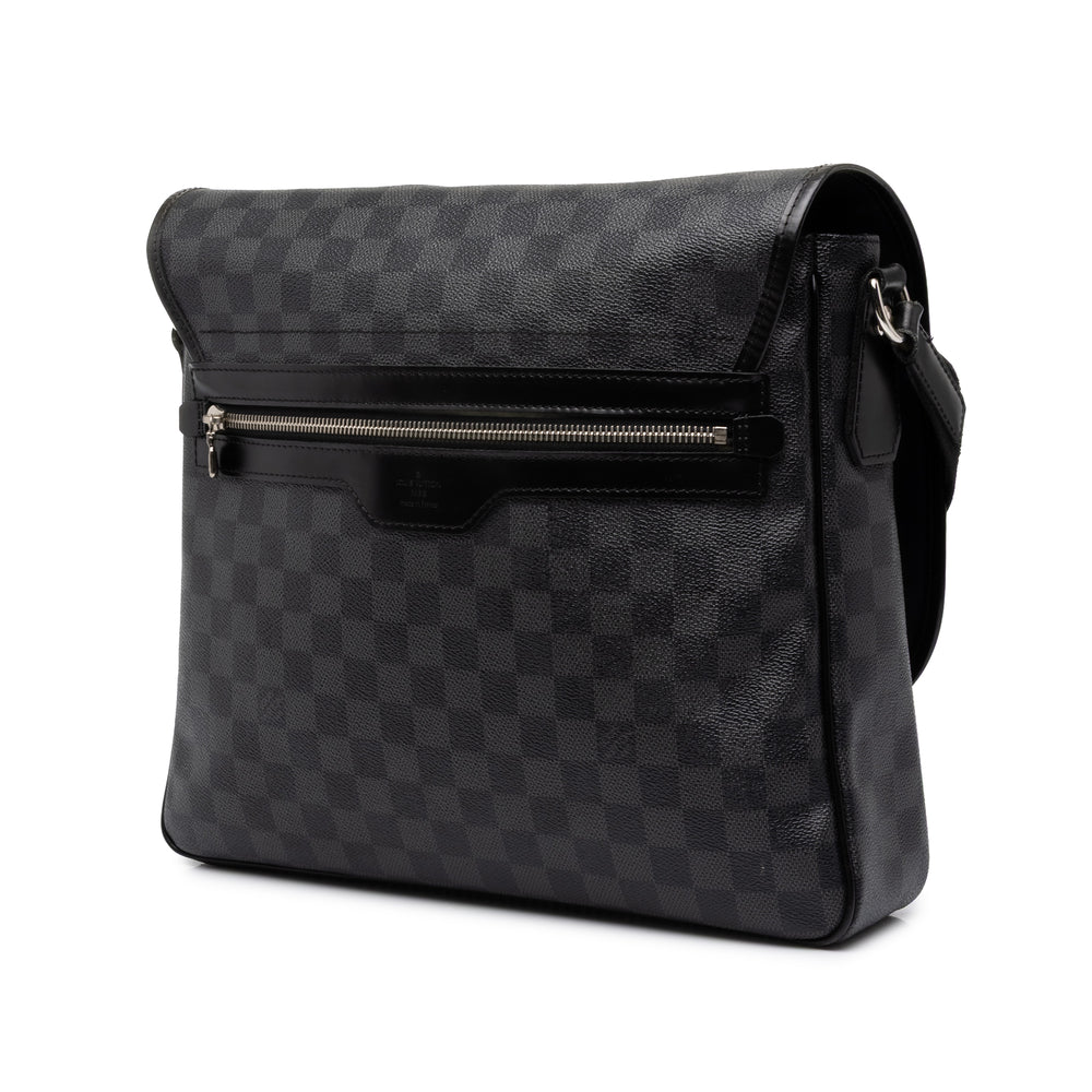 Louis Vuitton Sac bandoulière Daniel Damier Graphite MM Noir – vue 2 – GABY PARIS