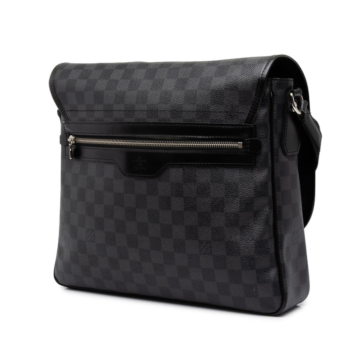 Louis Vuitton Sac bandoulière Daniel Damier Graphite MM Noir – vue 2 – GABY PARIS
