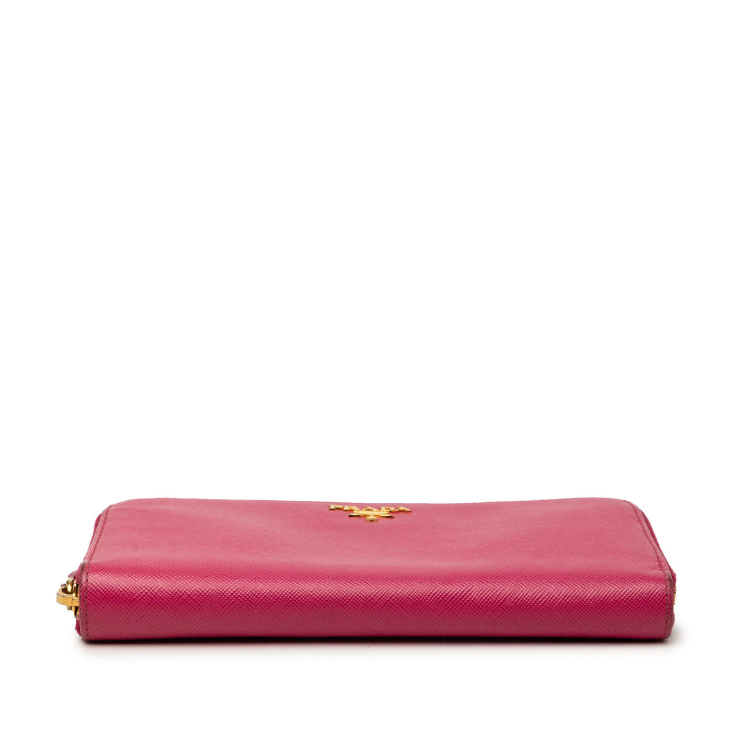 Prada Saffiano Portefeuille long zippé