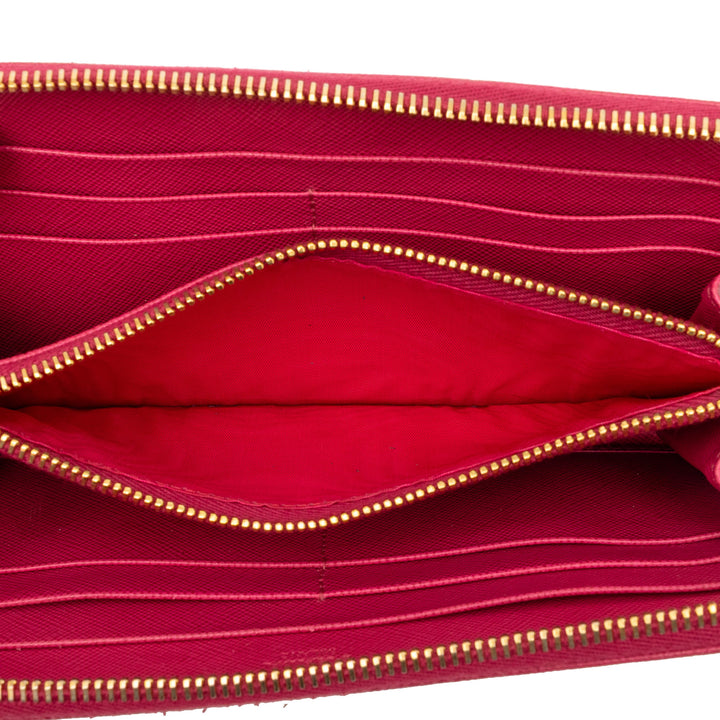 Prada Saffiano Portefeuille long zippé