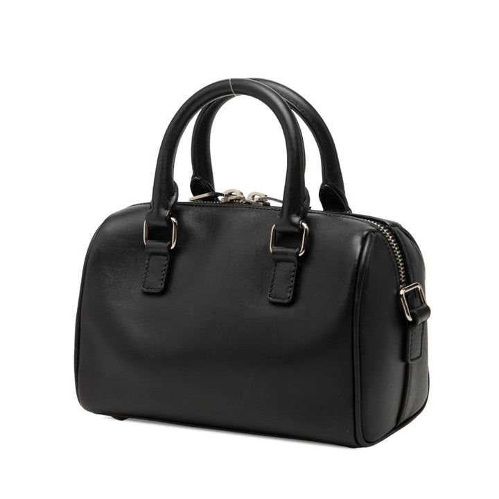 Saint Laurent Leopard Imprimé Classic Duffle Sac Toy Noir