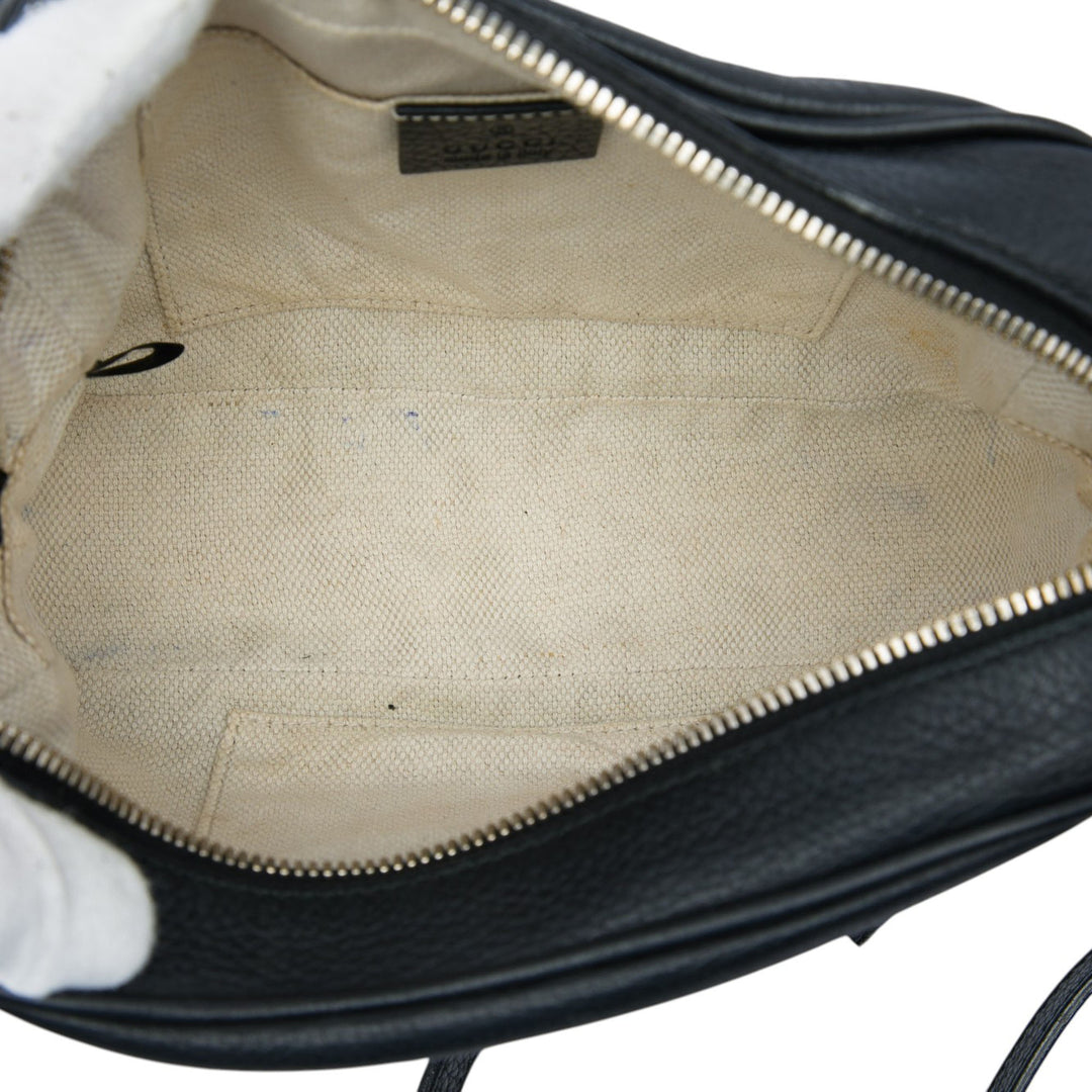 Gucci Sac bandoulière Soho Disco Cuir de veau Noir – vue 4 – GABY PARIS