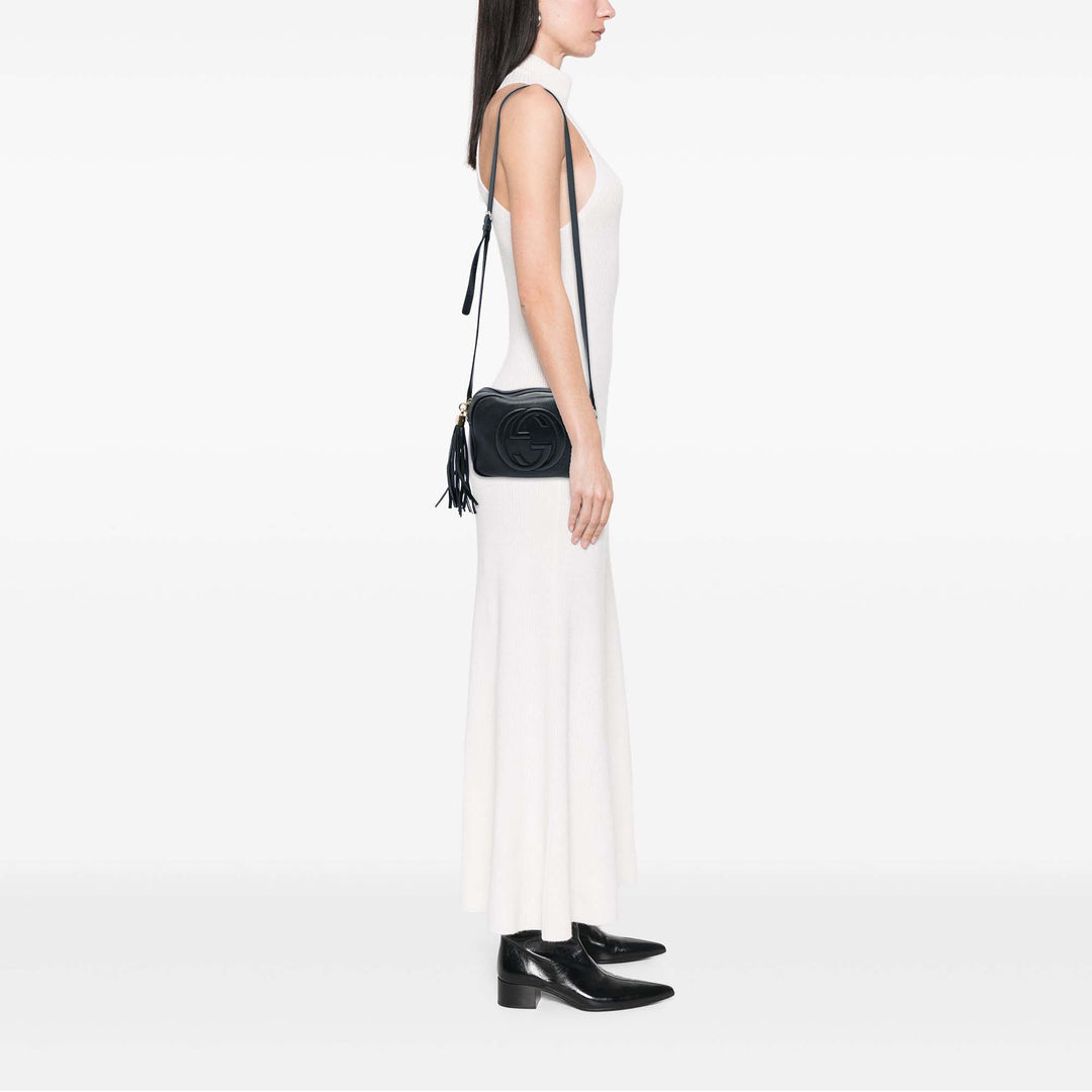 Gucci Sac bandoulière Soho Disco Cuir de veau Noir – vue 5 – GABY PARIS