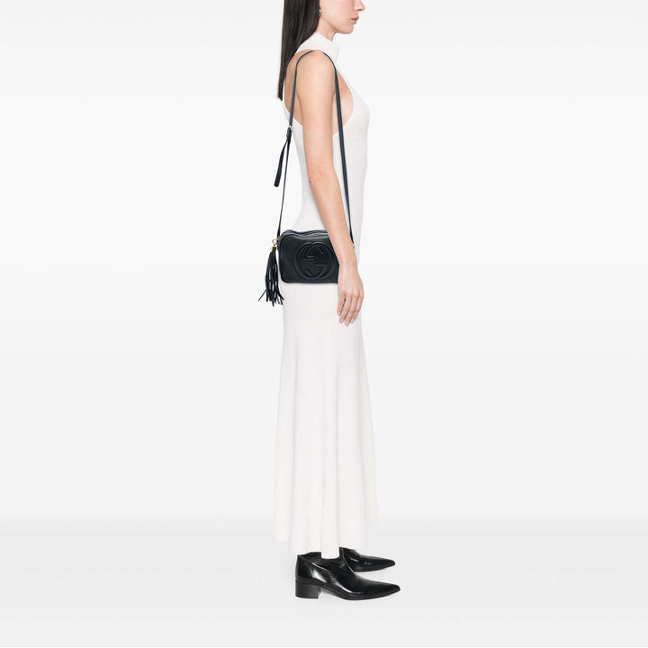 Gucci Sac bandoulière Soho Disco Cuir de veau Noir – vue 5 – GABY PARIS