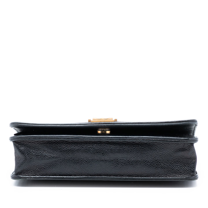 Chanel Chevron Caviar Boy Wallet on Chain