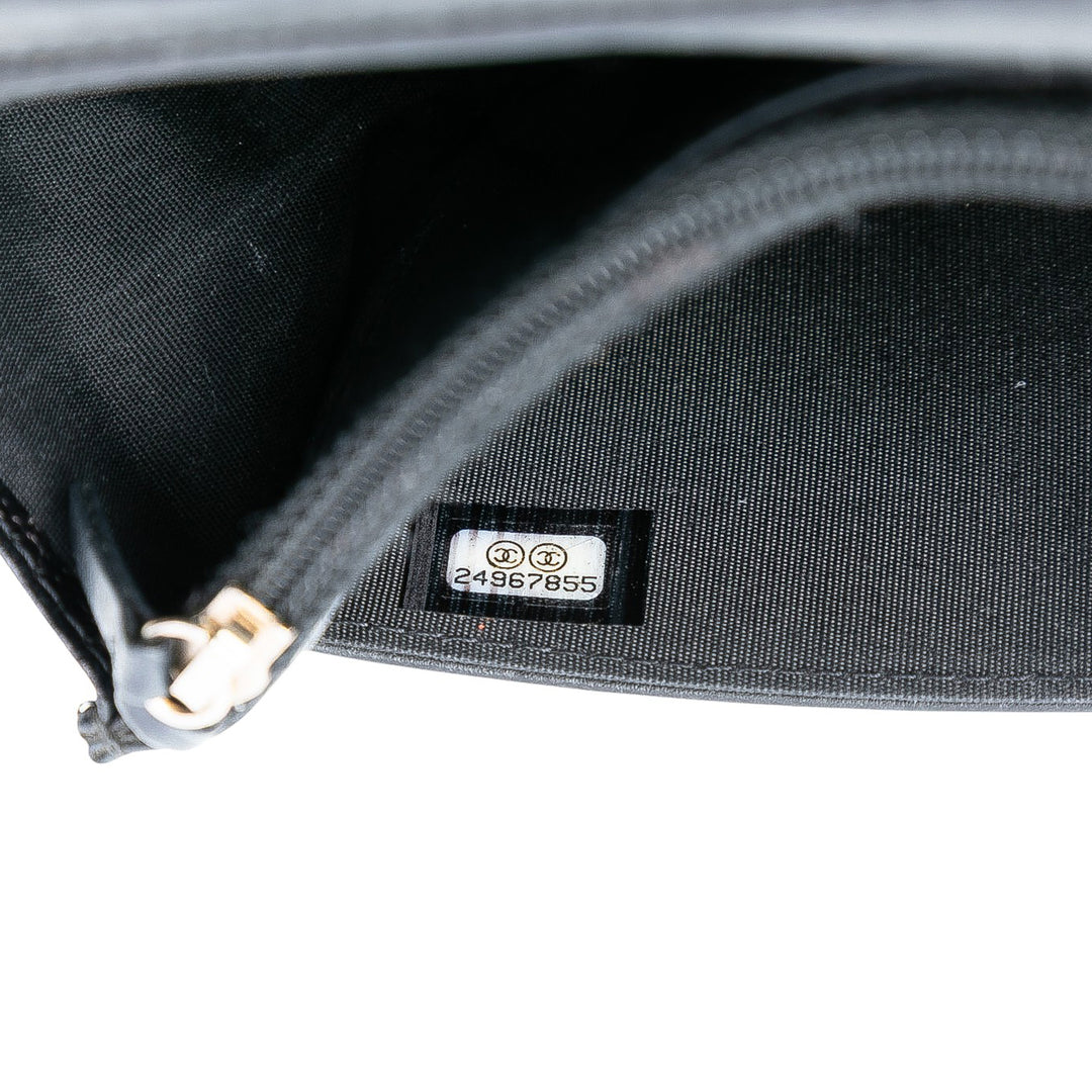 Chanel Chevron Caviar Boy Wallet on Chain