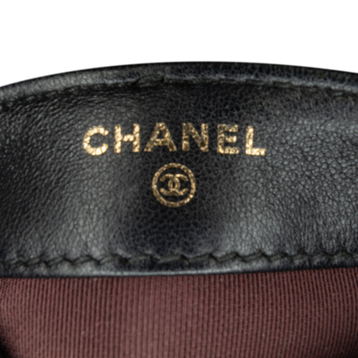 Chanel Lambskin Tech Me Out Clutch With Chain Black - GABY PARIS