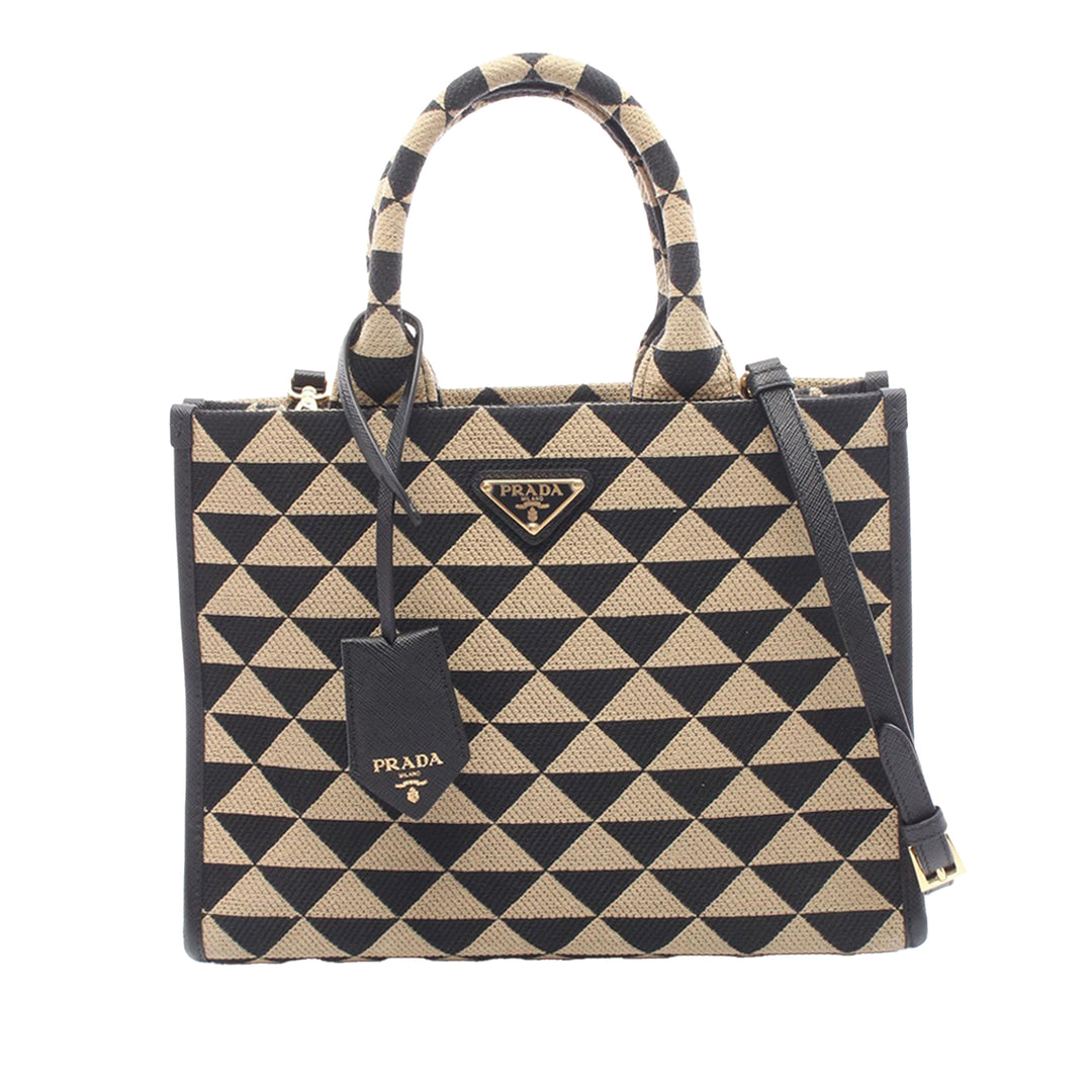 Prada Small Toile Symbole Triangolo Sac