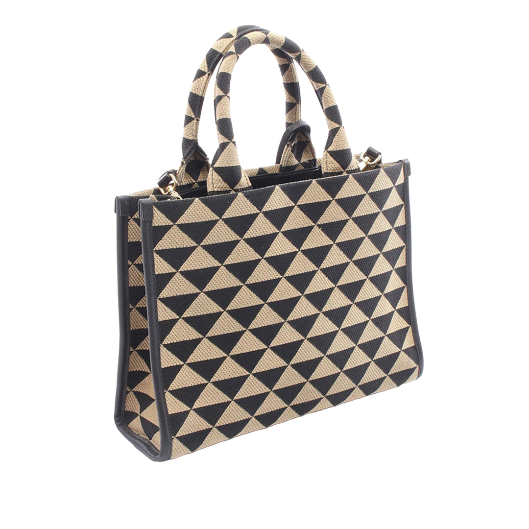 Prada Small Toile Symbole Triangolo Sac