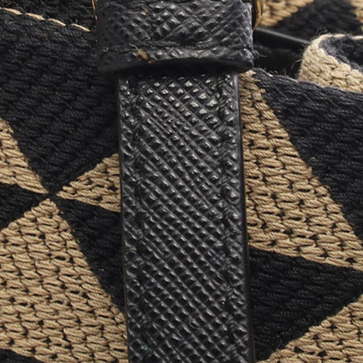 Prada Small Toile Symbole Triangolo Sac