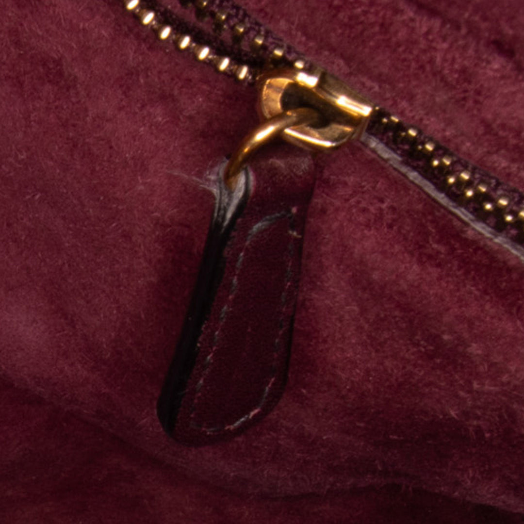 Medium Lambskin Cannage Studded Supple Lady Dior Red - Gaby Paris