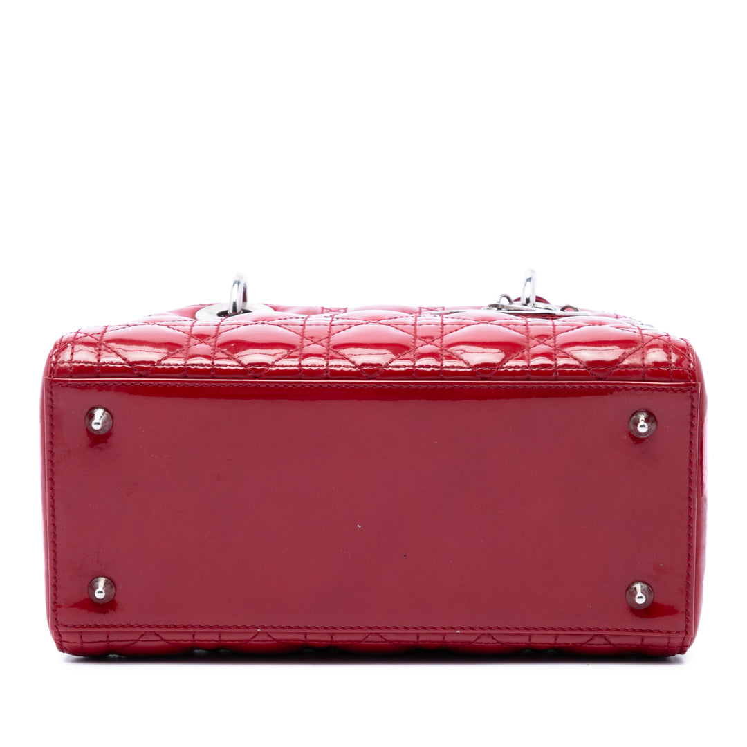 Lady Dior Cannage Moyen Rouge