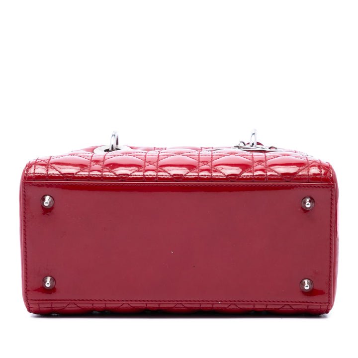 Lady Dior Cannage Moyen Rouge