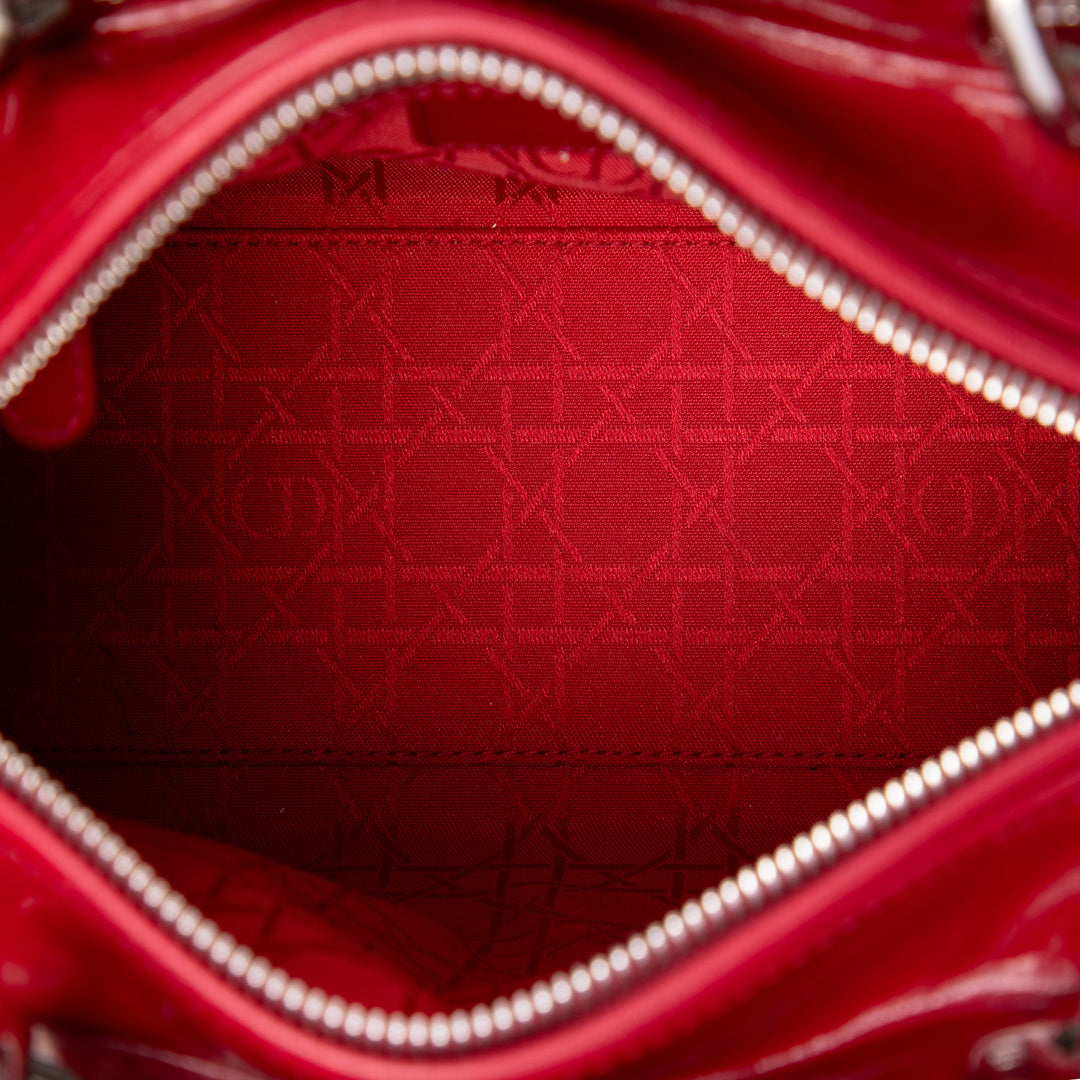 Lady Dior Cannage Moyen Rouge
