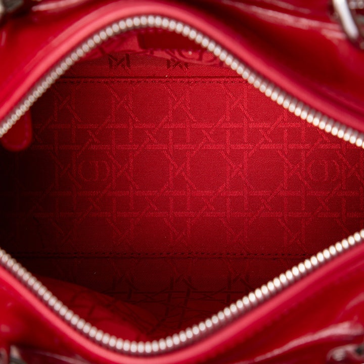 Lady Dior Cannage Moyen Rouge