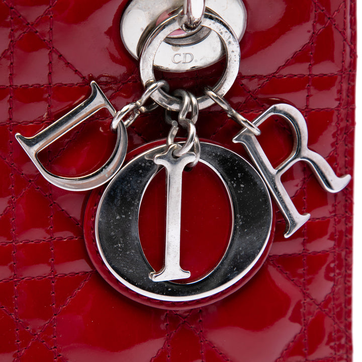 Lady Dior Cannage Moyen Rouge