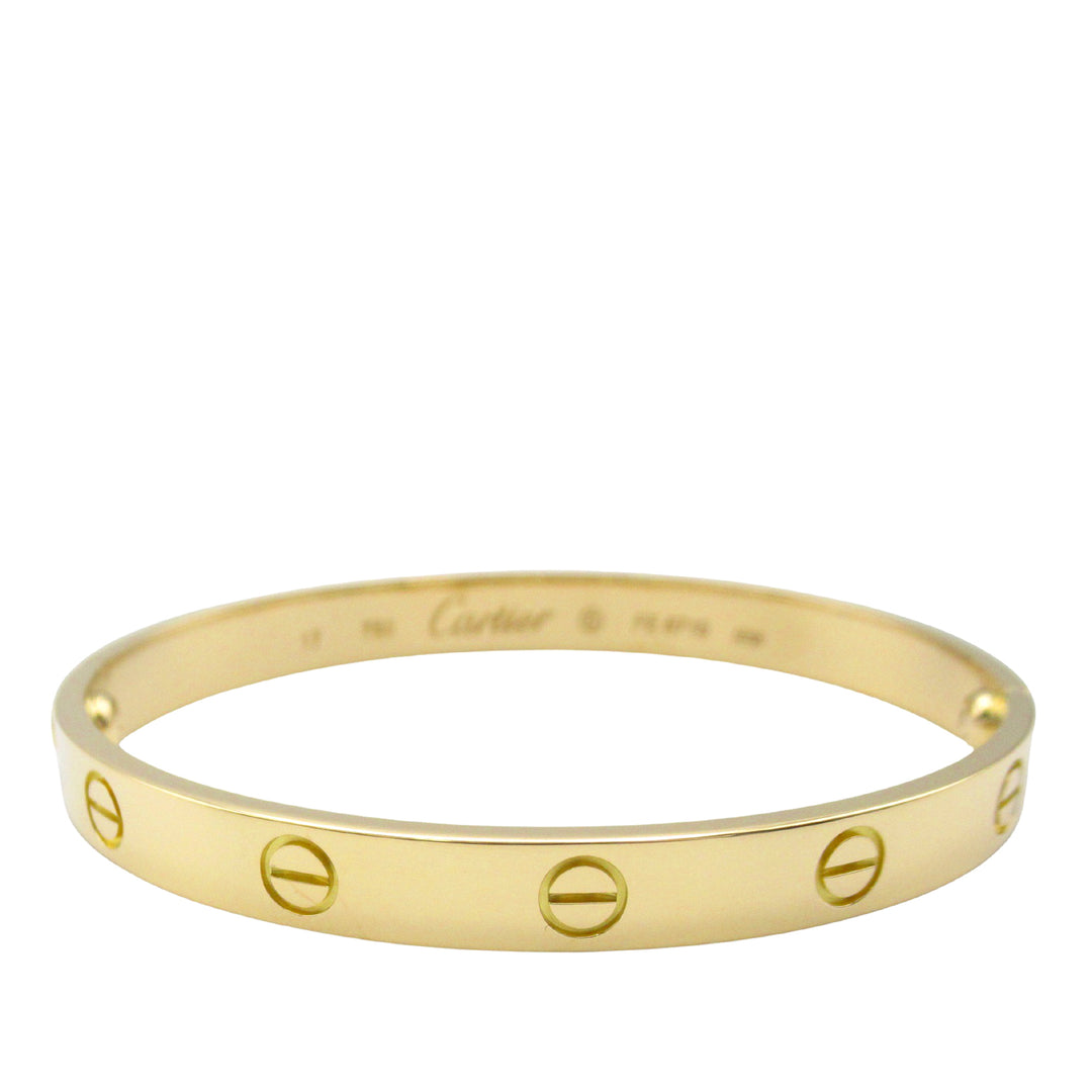 18K Yellow Gold Classic Love Bracelet Gold - Gaby Paris